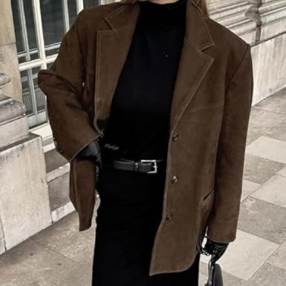 Danier Brown Suede Blazer Jacket